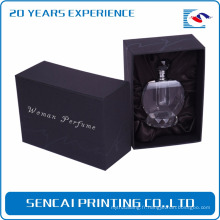 Boîte de parfum vide en carton de luxe noir personnalisé petit carton